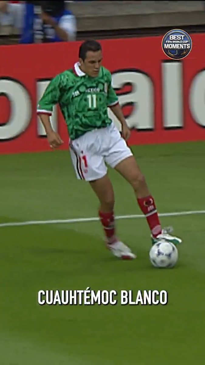 This move so wild, they had to name it after him 👀 “La Cuauhtemiña” became immortalized in Mexican soccer history when Cuauhtémoc Blanco performed this never before seen move at the 1998 FIFA World Cup 🇲🇽 98 days until the 2026 FIFA World Cup on FOX!
