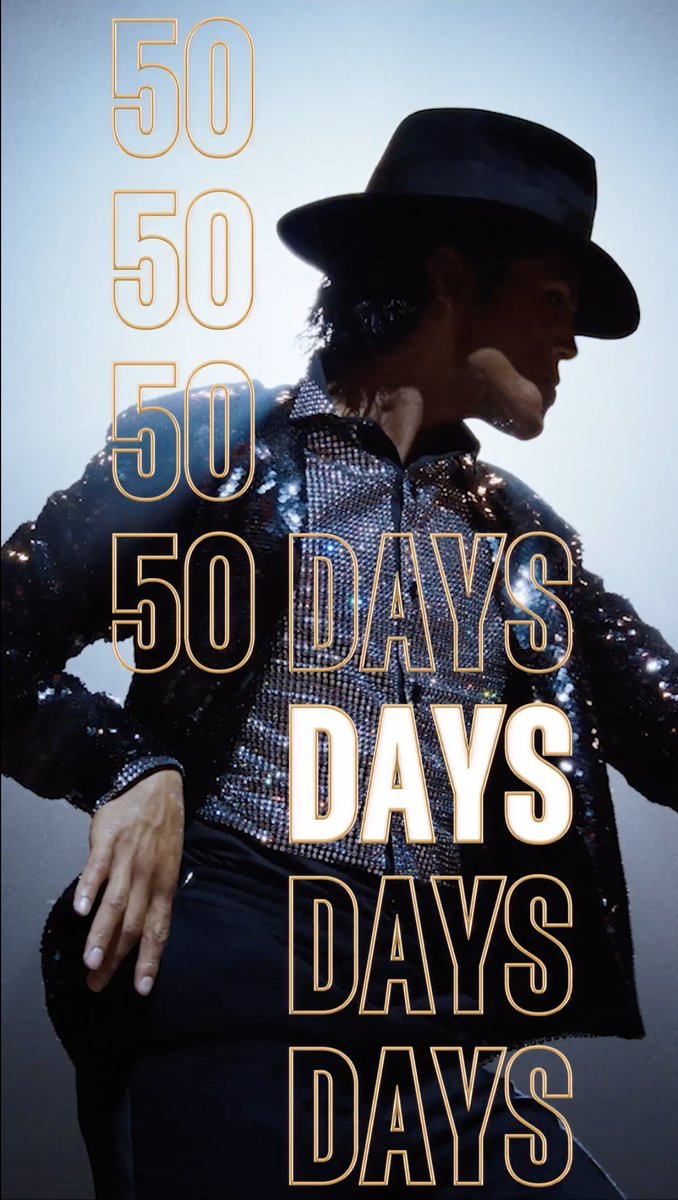 50 DAYS. MICHAEL – in theaters and IMAX April 24. #MichaelMovie