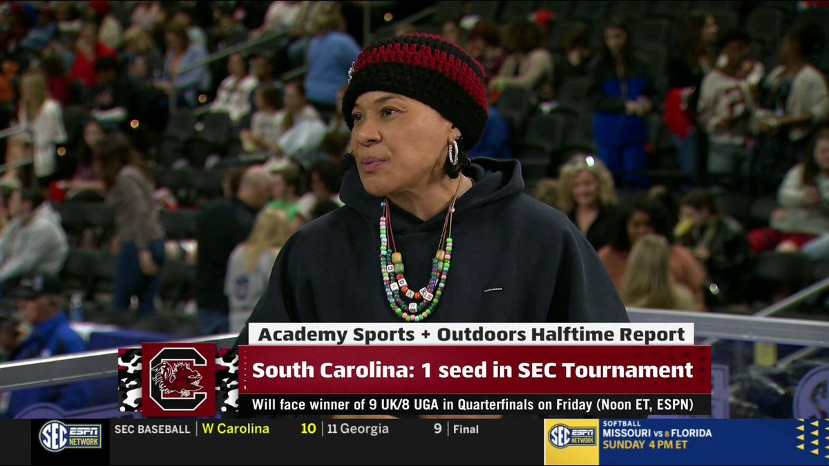 Dawn Staley speaking highly of Madina Okot 📈 South Carolina Women's Basketball enters the SEC Tourney as the No. 1 seed for an SEC record fifth consecutive season 🤙