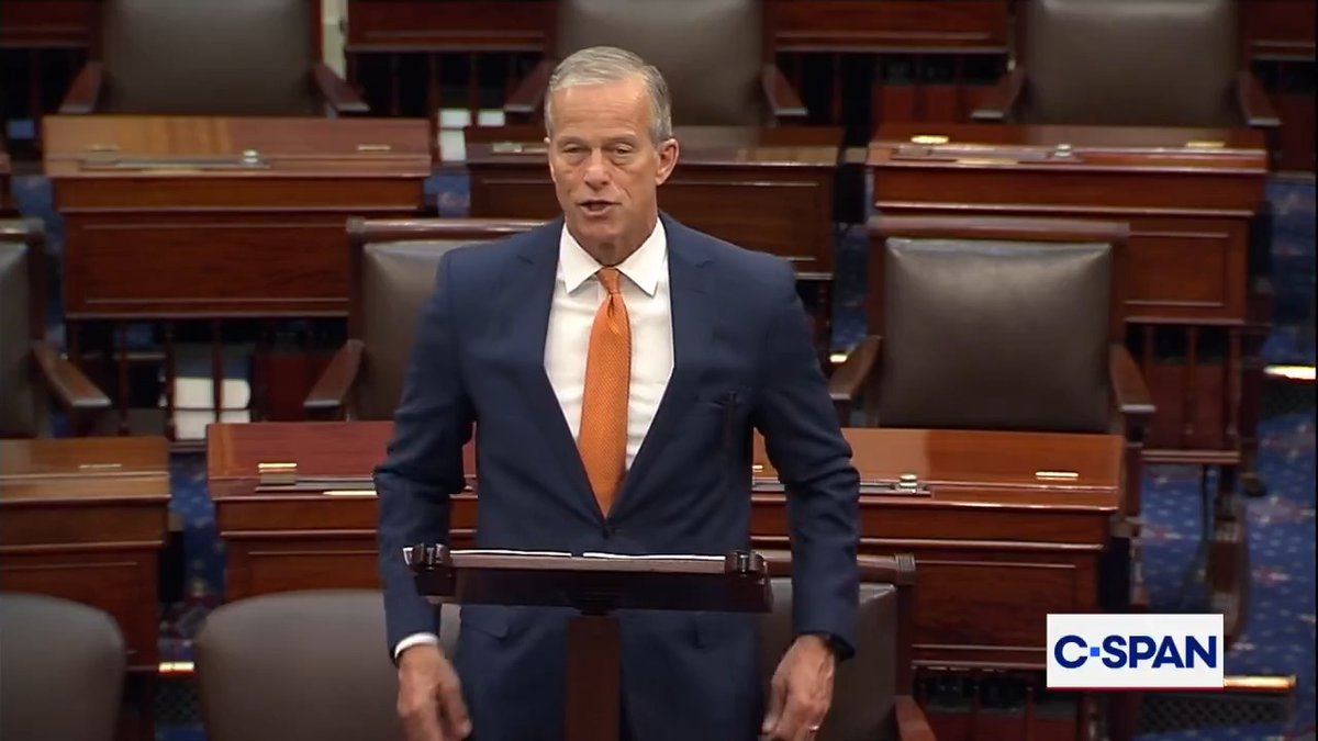 🚨 Leader Thune: "The Democrats have subjected thousands of workers to the pain and uncertainty of the government shutdown."