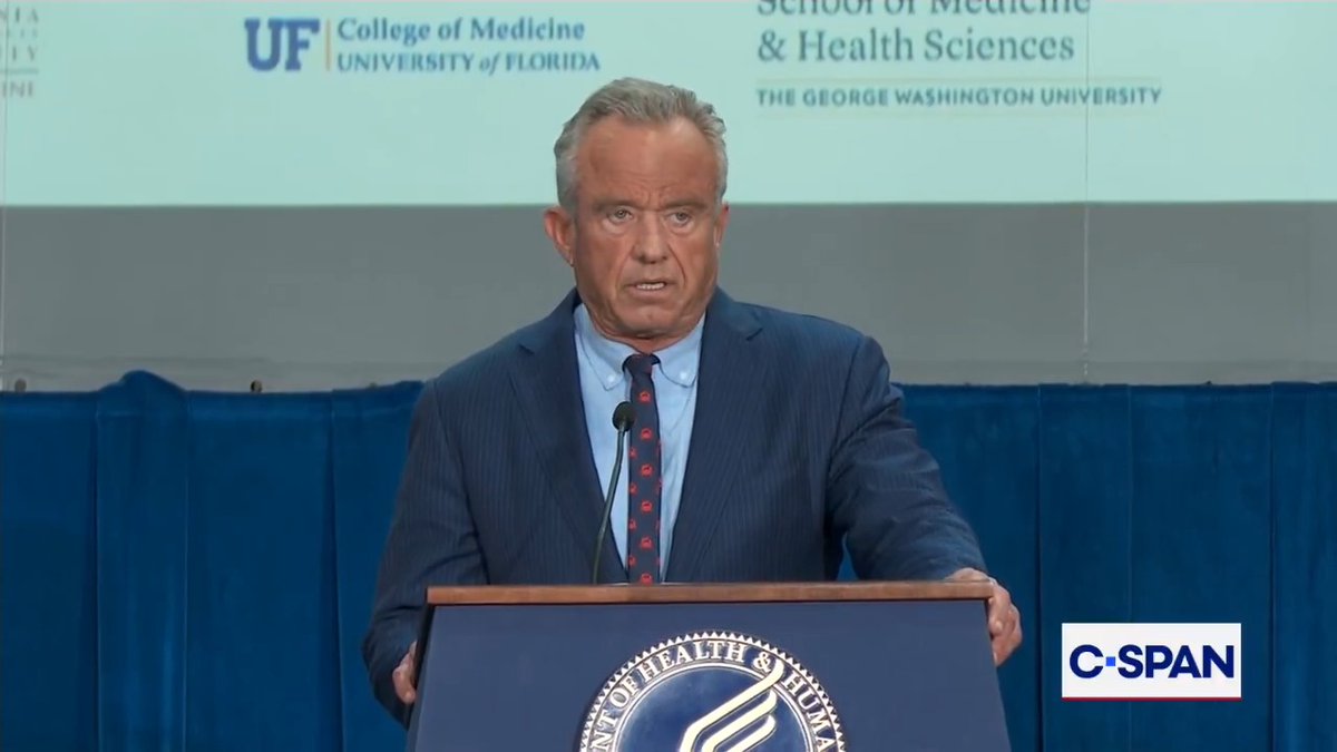 .Secretary Kennedy announces that 53 medical schools have voluntarily pledged to require students to complete 40 hours of comprehensive nutrition education — or a competency equivalent — before graduating. "This is how we make America healthy again," he said.