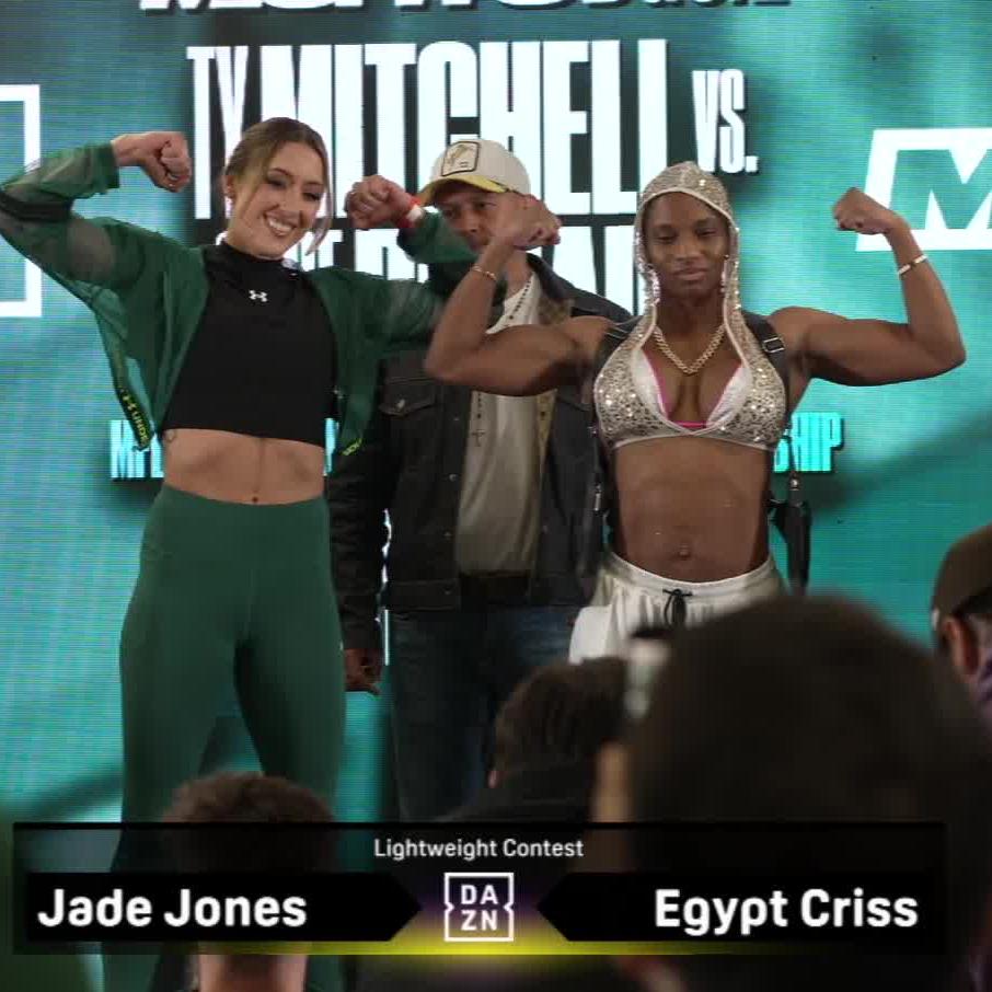 Jade Jones &amp; Egypt Chriss square off 👀 #MisfitsDuel2 | March 7 | Live on DAZN ▪️