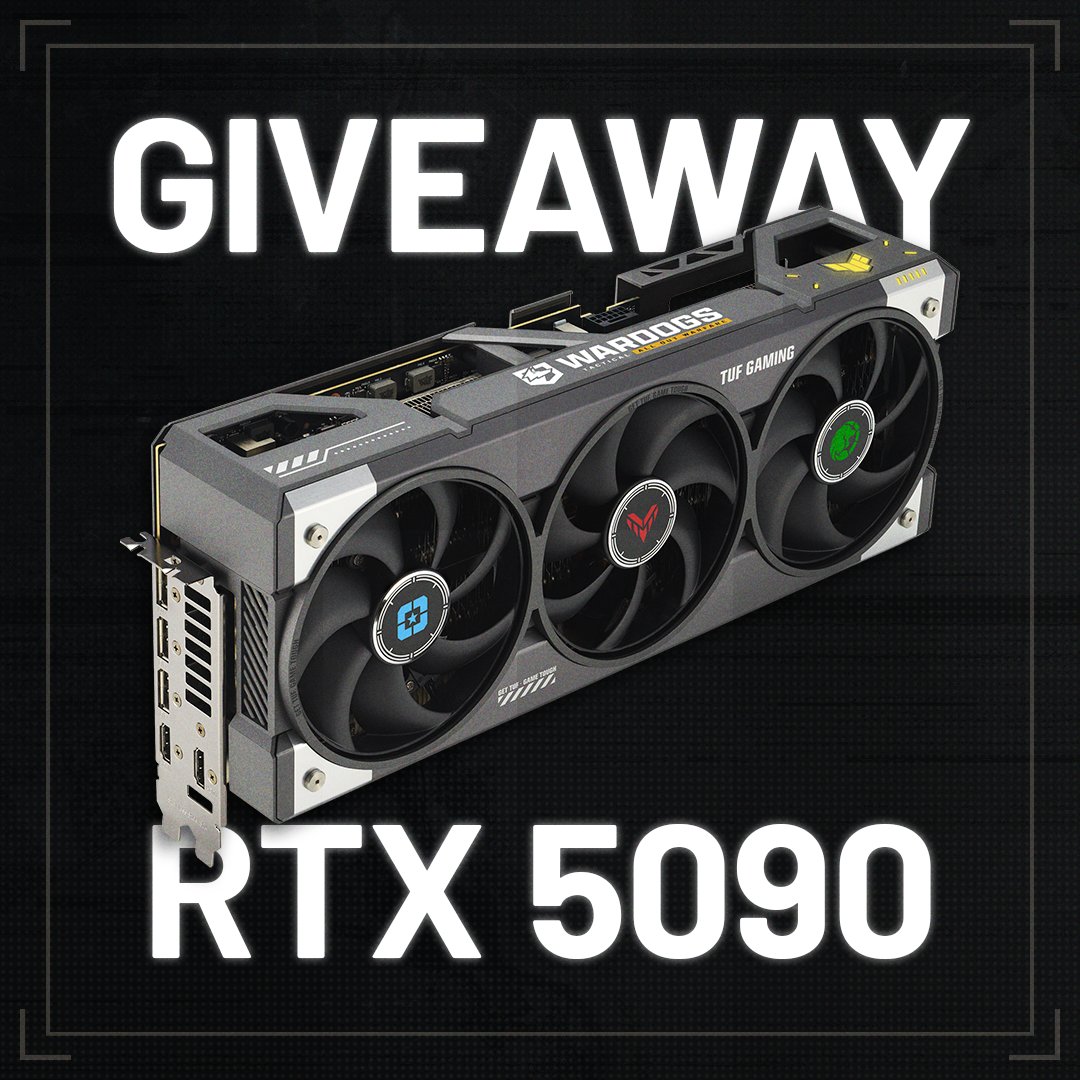 WARDOGS 1-Month GIVEAWAY. To show our appreciation for your support, we’re giving away a custom NVIDIA RTX 5090. To enter, complete the following: ▫️ Sign up for Playtesting ▫️ Wishlist WARDOGS on Steam ▫️ Repost this giveaway video on X Sign up here: