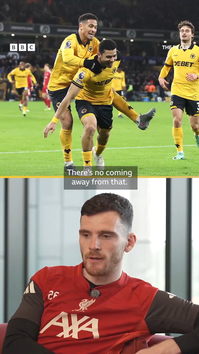 🗣 "You don’t win many games of football playing the way we did.” Andy Robertson reflects on Liverpool's league defeat to Wolves ahead of a rematch in the FA Cup 🏆