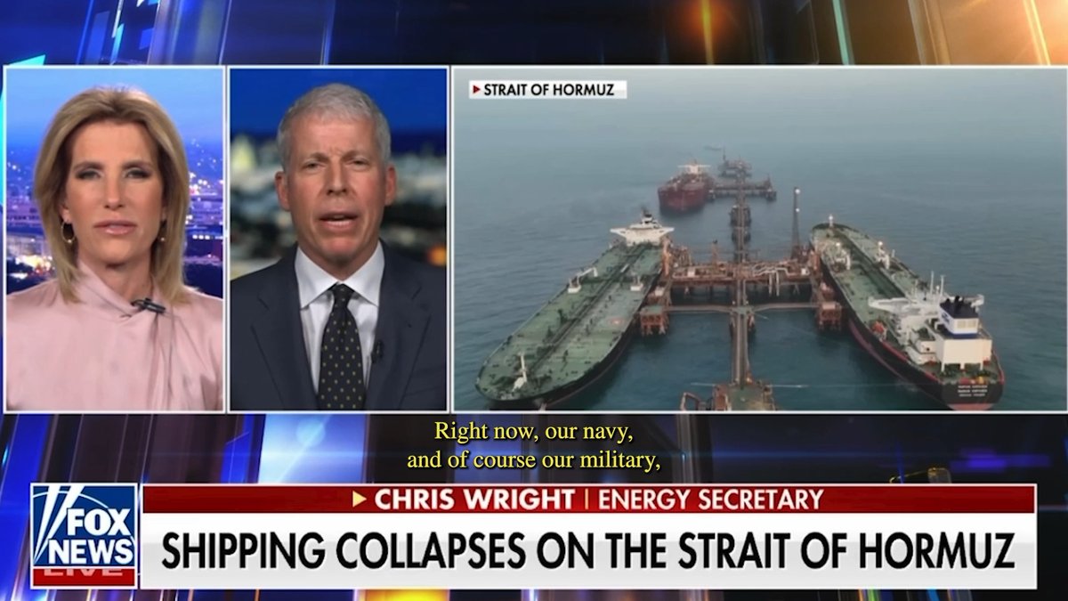 “… When the time is right, and it won't be that far away, when we'll use the US Navy to escort ships through the Straits of Hormuz […] … Fortunately , we have the world just massively well-supplied […] I’ll be a bump in the road…”