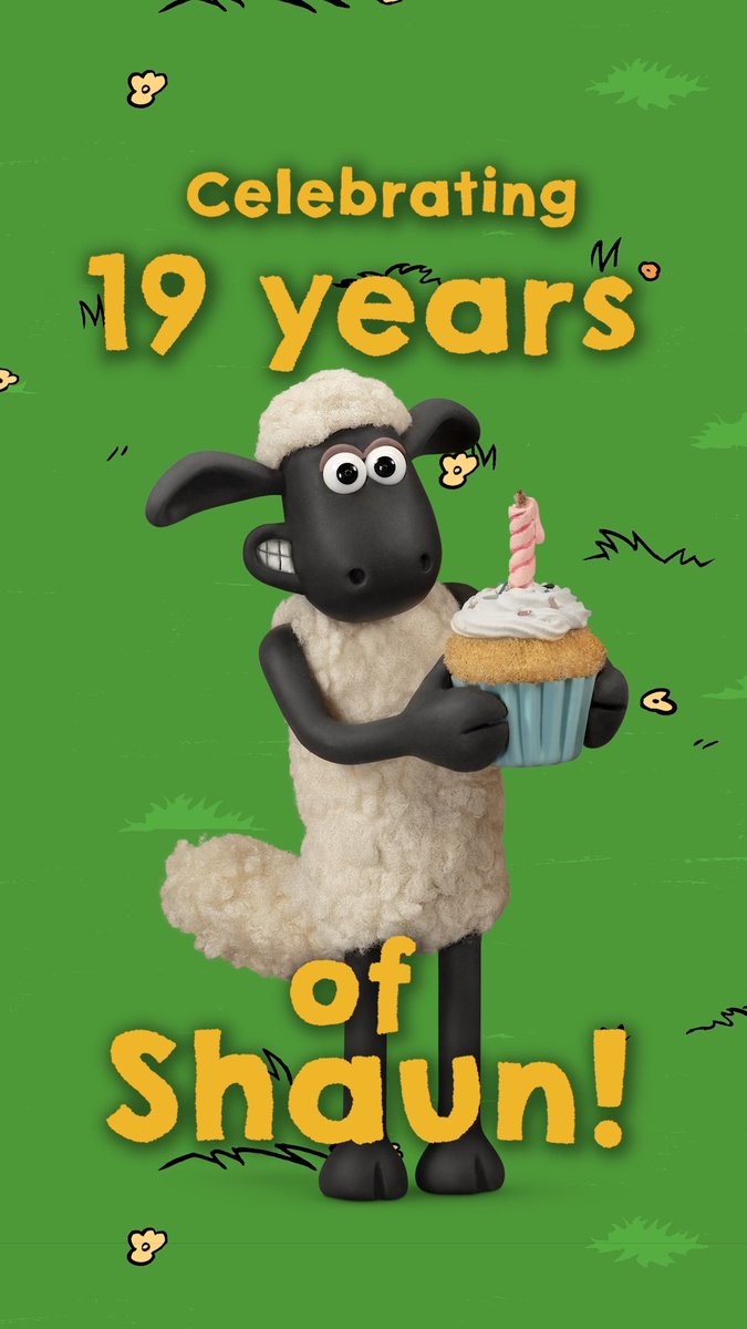 19 Baa-rilliant years! 😍🐑 #Aardman #Birthday #Celebration