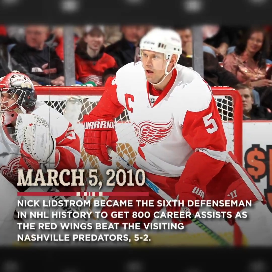 3/5/2010: Lidstrom x 800 🍎s #OTD x Coca-Cola