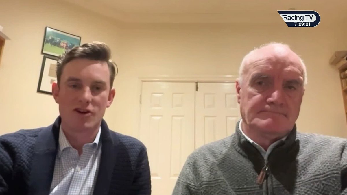 🗣️ "He's in a great place now." Eddie & Patrick Harty on Irish Panther, with connections yet to decide if he will run in the Arkle or the Champion Chase #RoadToCheltenham | Paddy Power