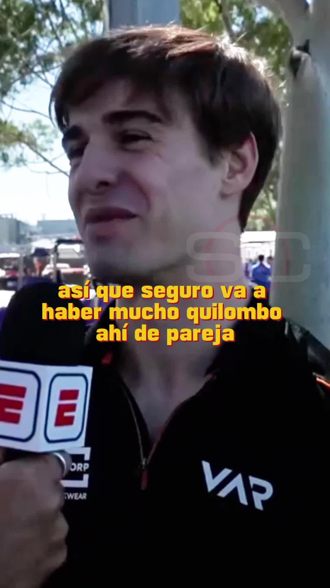 Gracias al efecto #Colapinto surgen nuevas figuras jóvenes. Luego de varias décadas Argentina tendrá pilotos en F1, F2 y F3, con Colapinto, Varrone y Colnaghi. Aquí Nico Varrone 🇦🇷 en diálogo con Juan Fossaroli para #ESPN #SportsCenter #DisneyPlus Premium