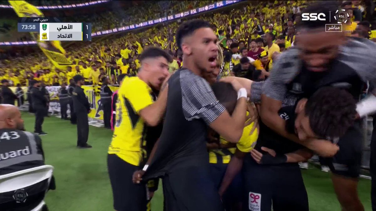 المواجهة الأخيرة بين الاتحاد أمام الأهلي في دوري روشن على ملعب الأهلي تعادل إيجابي في مباراة مثيرة 🟡🤝🟢