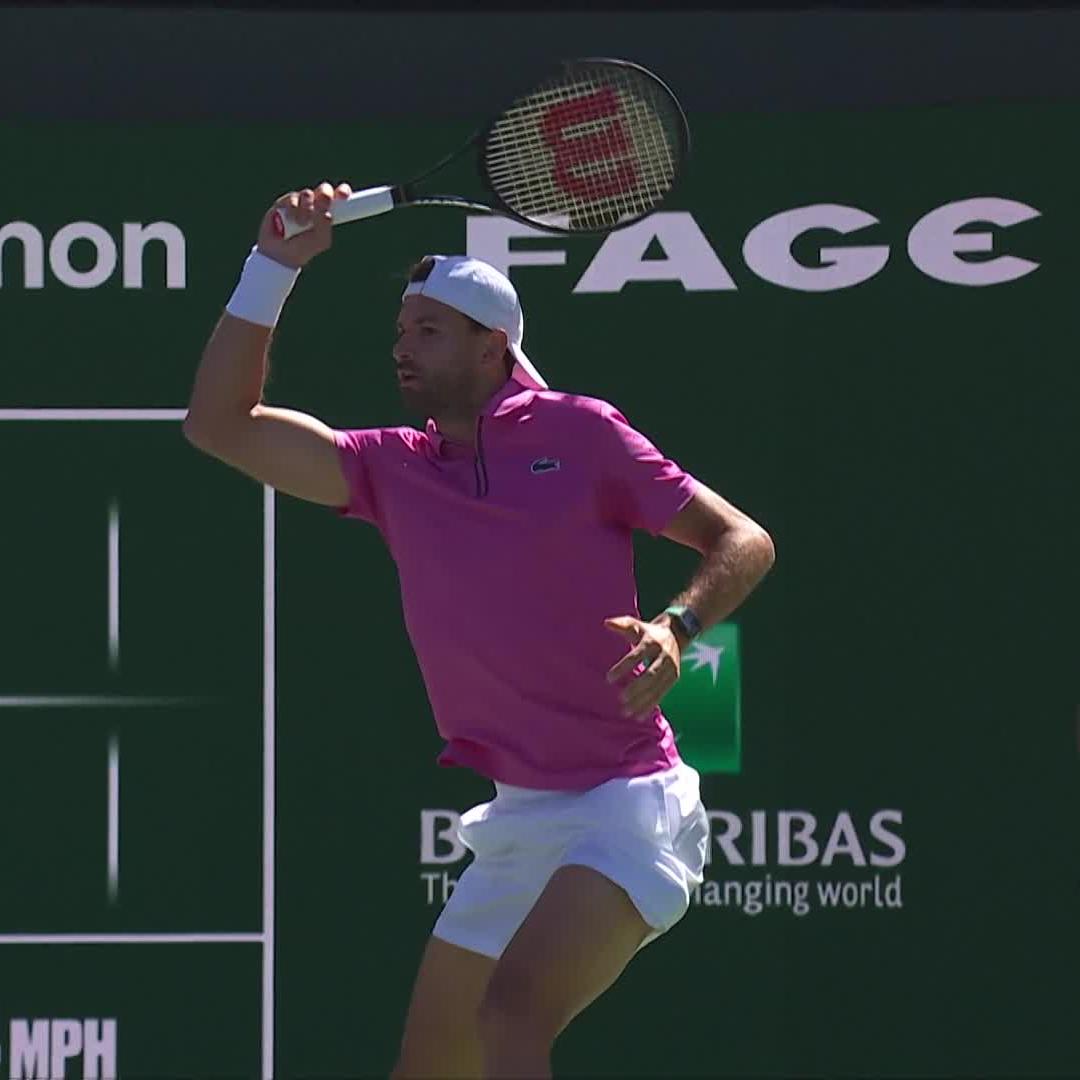 'On *Thursdays we wear pink' Grigor Dimitrov #TennisParadise
