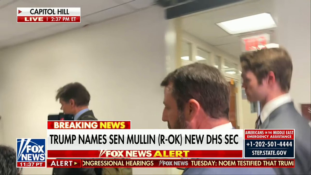 🚨 JUST IN: Markwayne Mullin reveals he got the call from President Trump to become DHS Secretary MOMENTS before the TRUTH post "The phone call I got from the president was right before the statement went out!" Trump moves fast! 🔥