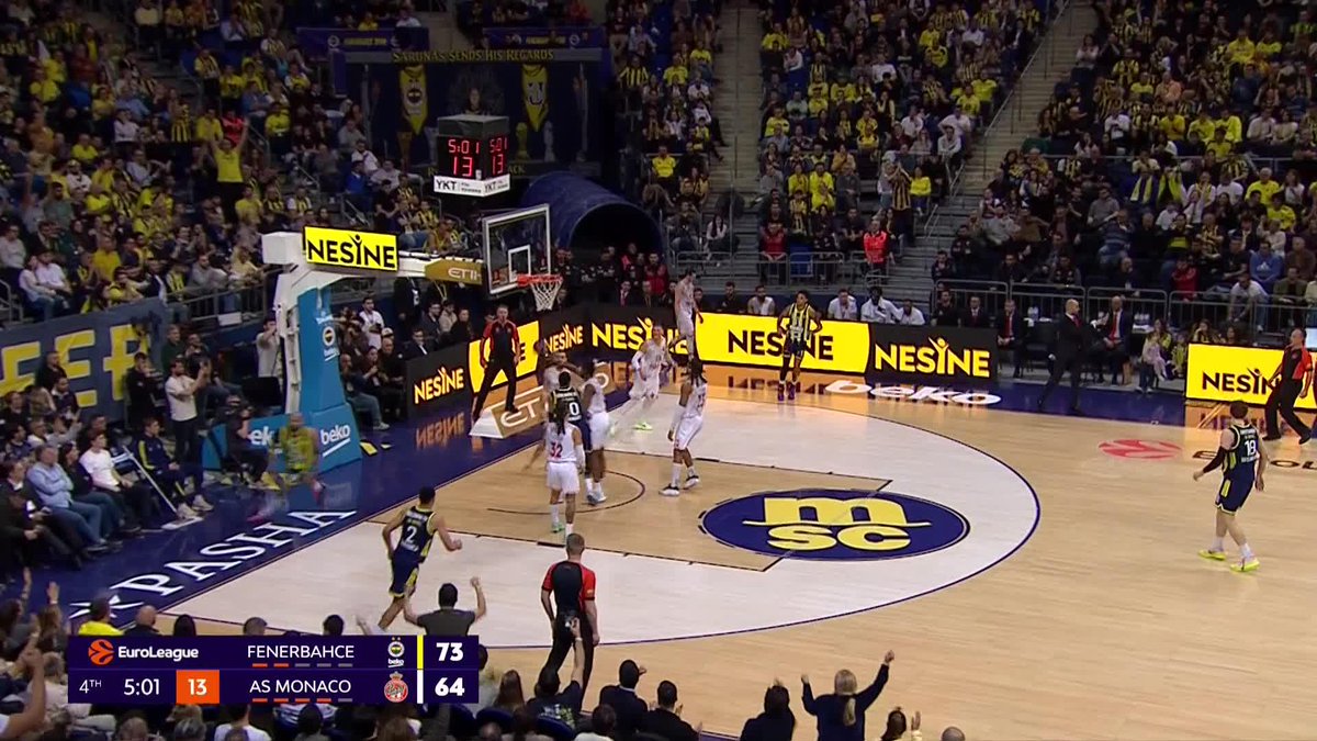 MS | Fenerbahçe Beko 88-70 Monaco.
