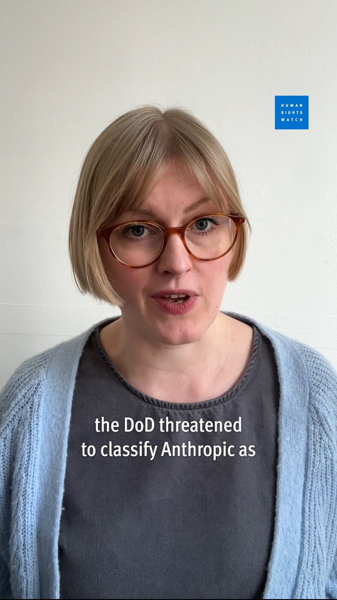 The US Department of Defense is reportedly using artificial intelligence from Anthropic in its strikes in Iran. Why is this important? HRW's Anna Bacciarelli and verity coyle explain ⤵️