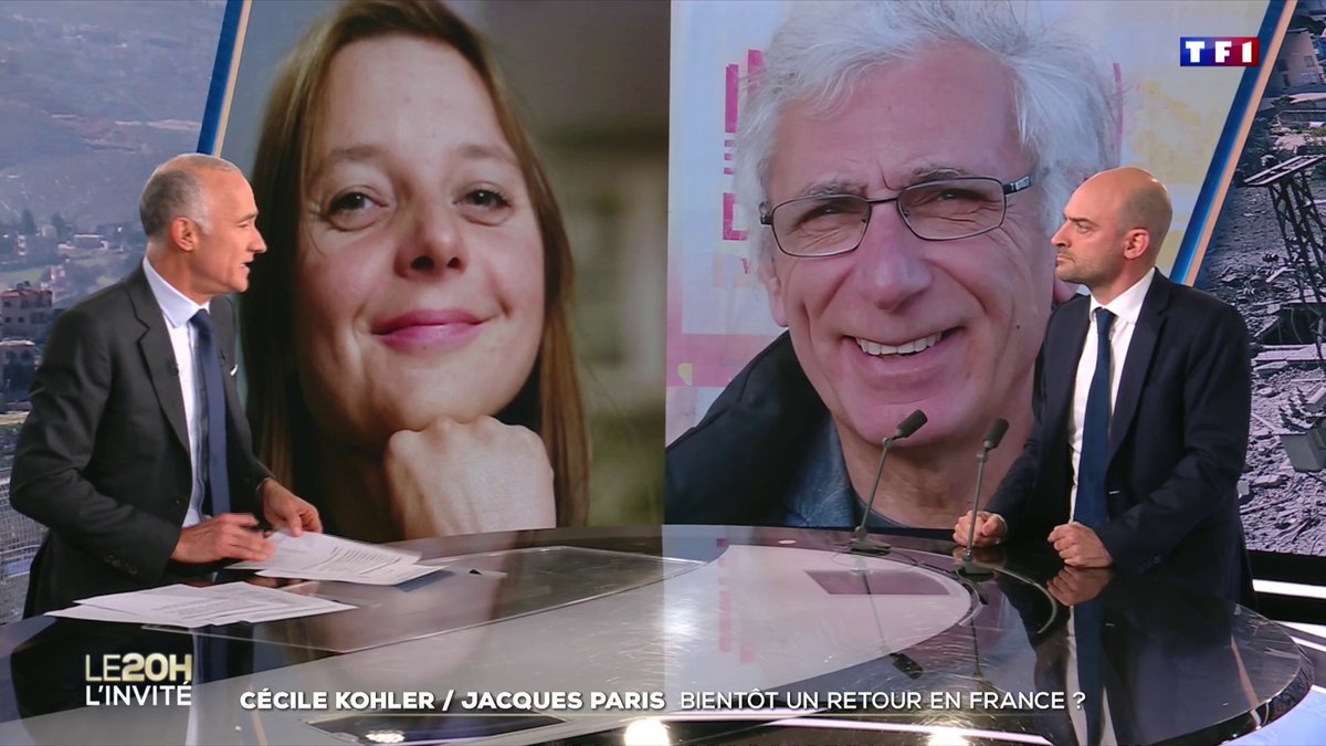 🔴🗣️ Cécile Kohler et Jacques Paris "sont en sécurité, les équipes qui sont sur place, dans une situation très dégradée, veillent sur eux et j'ai une nouvelle fois exigé leur libération définitive et leur retour en France, au plus vite" : Jean-Noël Barrot 📺 #LE20H de TF1 ⬇️
