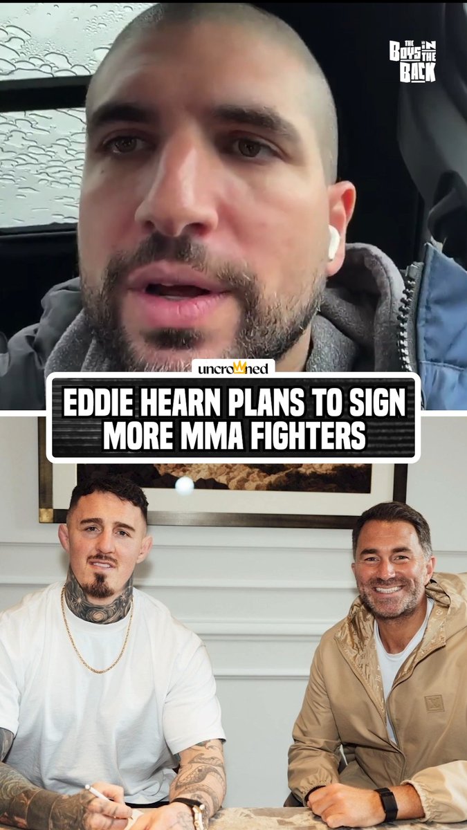 Eddie Hearn hinted at signing more MMA fighters to management deals ✍️👀