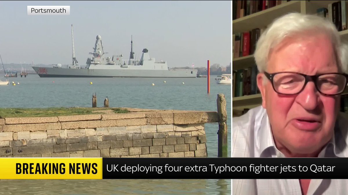 "To be so thin on the ground at this stage is frankly an embarrassment." Lieutenant General Sir Simon Mayall tells Sarah-Jane Mee that the UK's military is "underfunded." #TheUKTonight