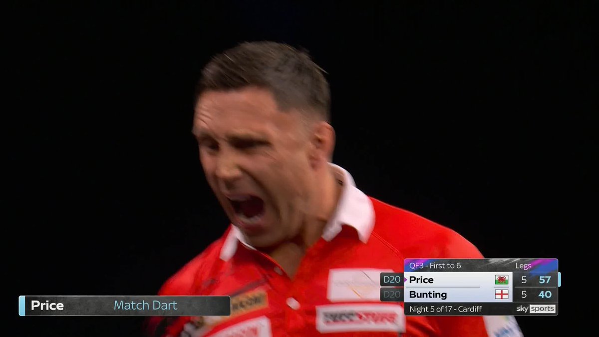Gerwyn Price ROARS after a dramatic win over Stephen Bunting! 💥