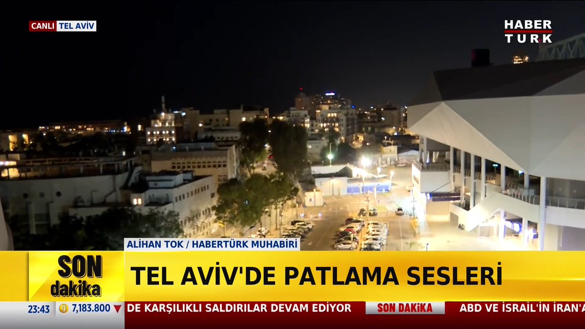 #SONDAKİKA - Tel Aviv'de füze dalgası başlıyor.