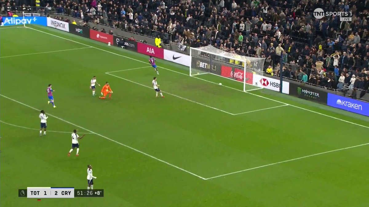 SARR PUTS PALACE 1-3 UP 🔥 📺 TNT Sports &amp; discovery+ UK