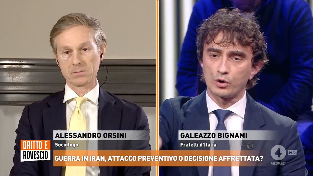 "Si vergogni! Avete lasciato massacrare bambini palestinesi!" L'accusa di Alessandro Orsini (sociologo) a Galeazzo Bignami (Fratelli d'Italia)