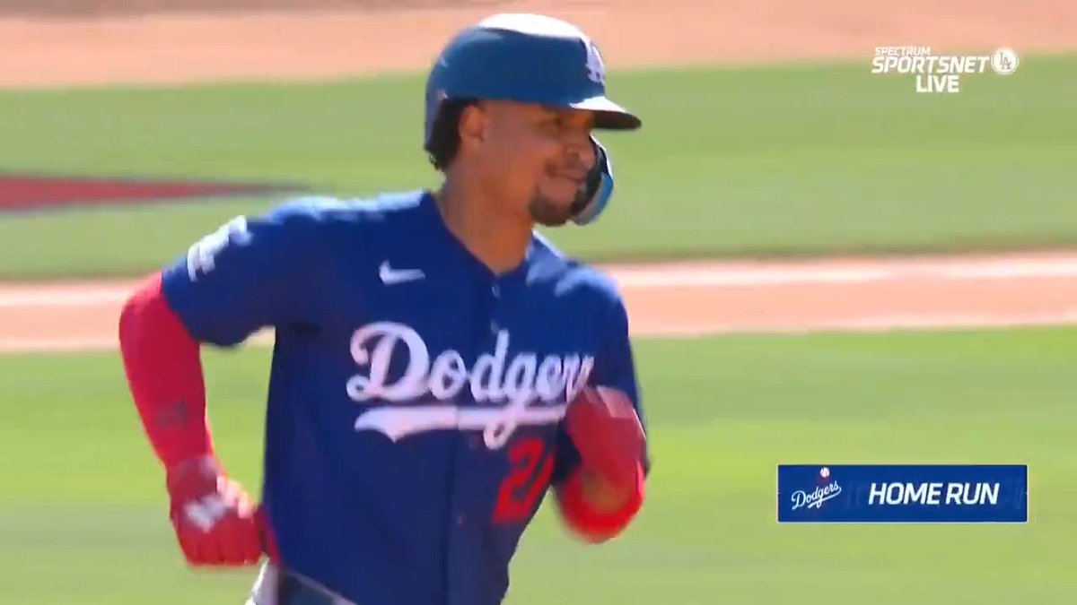 Dave Roberts before the game on Santiago Espinal: "It'd be hard to imagine him not being on our team." Santiago Espinal in today's game: 2-for-2, 2 HRs, 5 RBIs He's going to make the Dodgers' Opening Day roster. What a steal of a February signing.