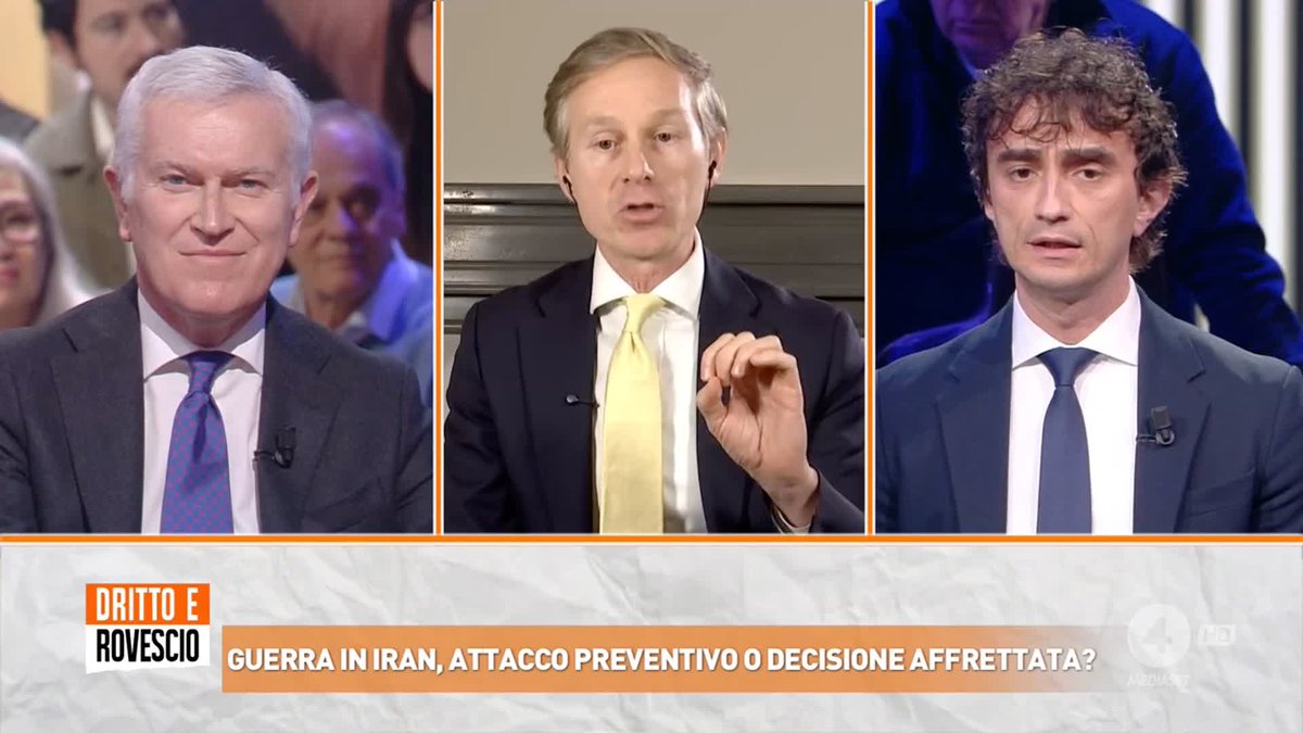 "Lei ha scritto che sotto il profilo morale le dittature sono superiori alle democrazie occidentali!" Galeazzo Bignami (Fratelli d'Italia) commenta un post sui social di Alessandro Orsini (sociologo) #drittoerovescio
