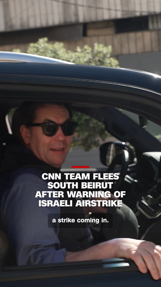 CNN's Matthew Chance was forced to escape a southern Beirut neighborhood as the Israeli military warned of an airstrike while he was reporting from the area. The warning came just minutes after he joined Hezbollah for a tour of the pro-Iranian militia's stronghold. Follow live updates: