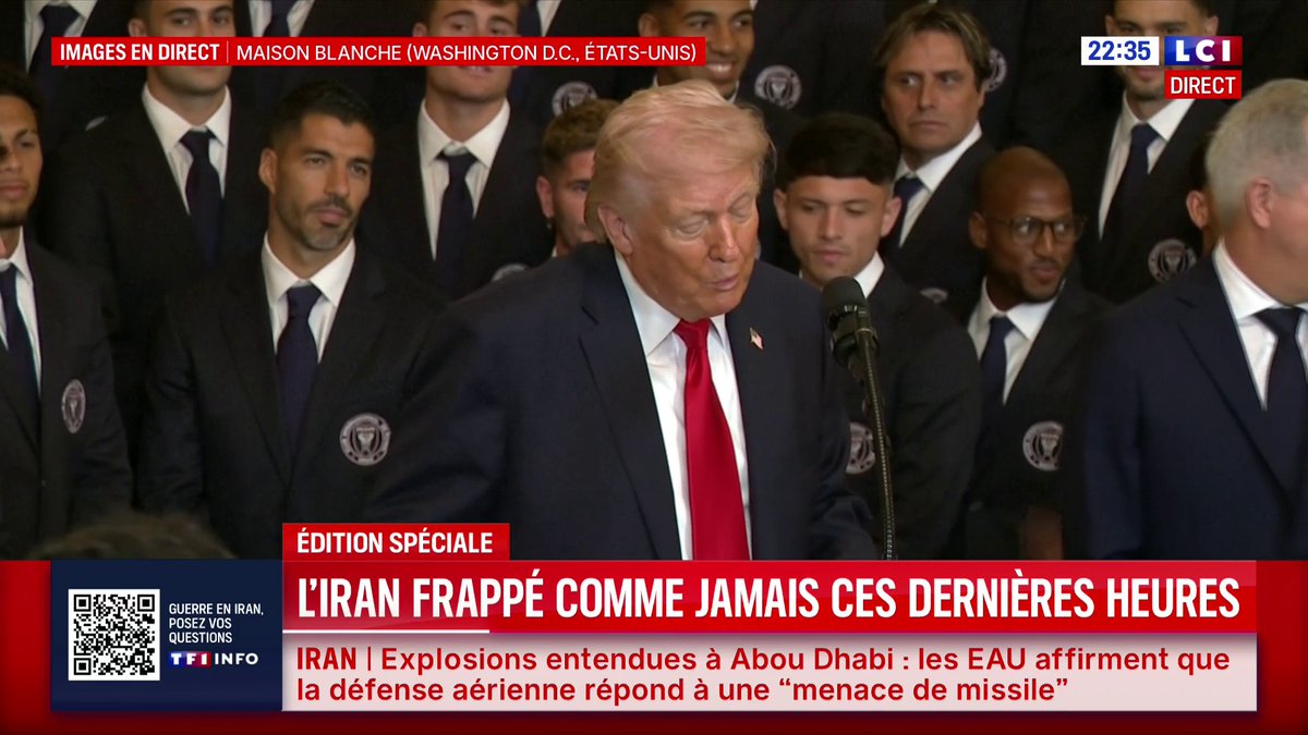 🔴 Guerre en Iran : "Toutes leurs armes sont détruites, ils n'ont plus de défenses aériennes", affirme Donald Trump, depuis la Maison Blanche