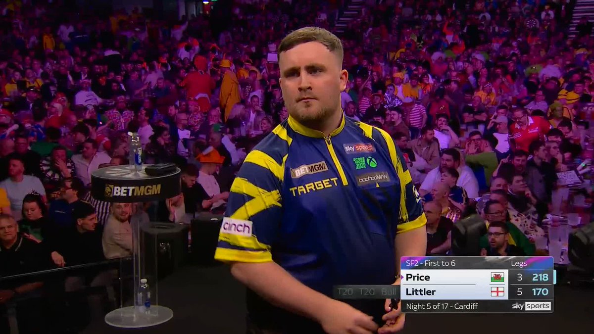 170 TO WIN IT FROM LITTLER!!! 🎣 Luke Littler dishes the big fish in Cardiff to K.O. Gerwyn Price in style! WOW 👏 Live Scores &amp; Streaming 📲