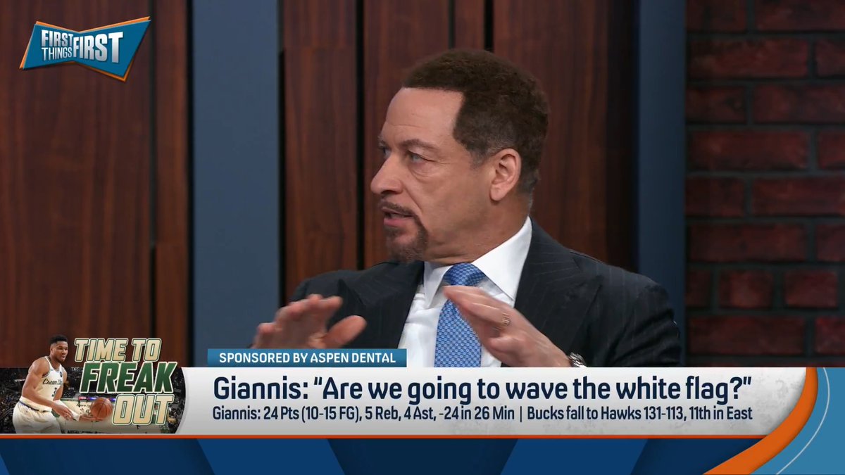.Chris Broussard thinks Giannis has the right to say whatever he wants, but the locker room may disagree: “I don’t think anybody in Milwaukee, in that locker room is trying to hear him question their effort, their heart, their desire... I just don’t think it’s the time.”
