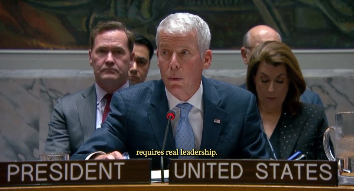 .Secretary Chris Wright at the United Nations Security Council Meeting: "Iran's brutal regime will not prevail."