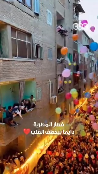 "بصوا شوفوا مصر عاملة إيه" ❤️ عن جمال وفرحة أهل المطرية وقت الفطار في رمضان🌙🥰 #شهر_الفرحة