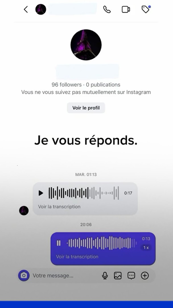 💬 "Bonjour Fatima, je voulais vous répondre, c'est Emmanuel Macron" Le chef de l'État répond en vocal sur Instagram à une jeune Française
