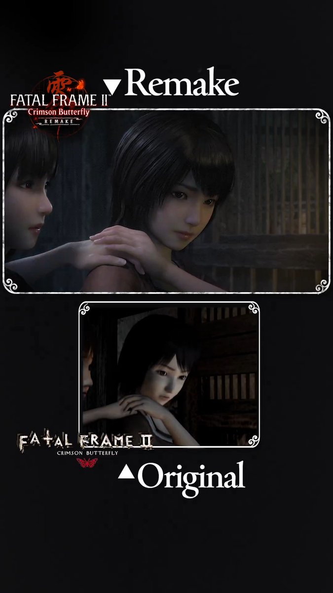 In the #CrimsonButterflyRemake’s enhanced expressions and upgraded lighting make the horror feel far more intense than in the original. Game & Demo info - #FatalFrame #FATALFRAMEIIREMAKE