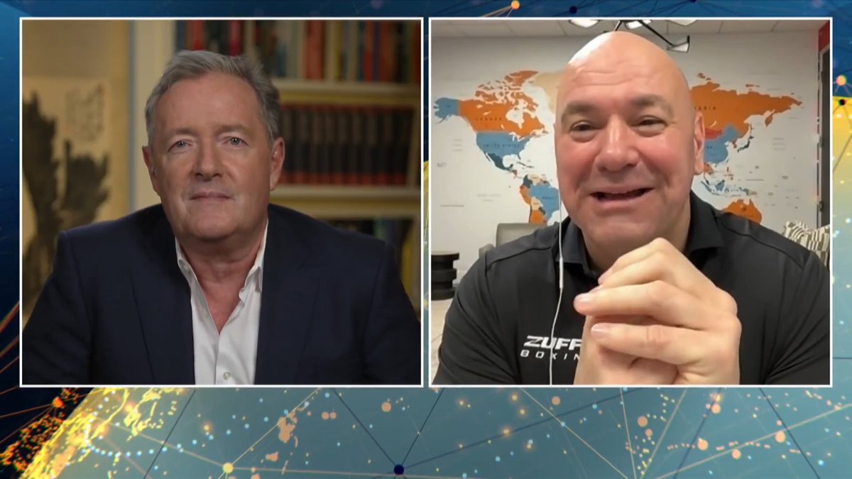 “Explain why you think he’s a ‘massive pussy’…?” Piers Morgan asks Dana White about THAT comment he made about Eddie Hearn. Watch more👇 📺 Piers Morgan | danawhite