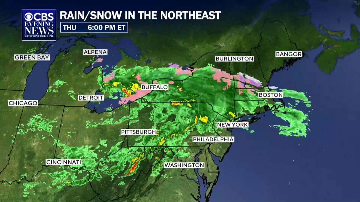 Another round of severe storms are expected to impact parts of Texas, the Plains and the Midwest this week. Meteorologist Rob Marciano is also tracking some rain and snow for the Northeast.