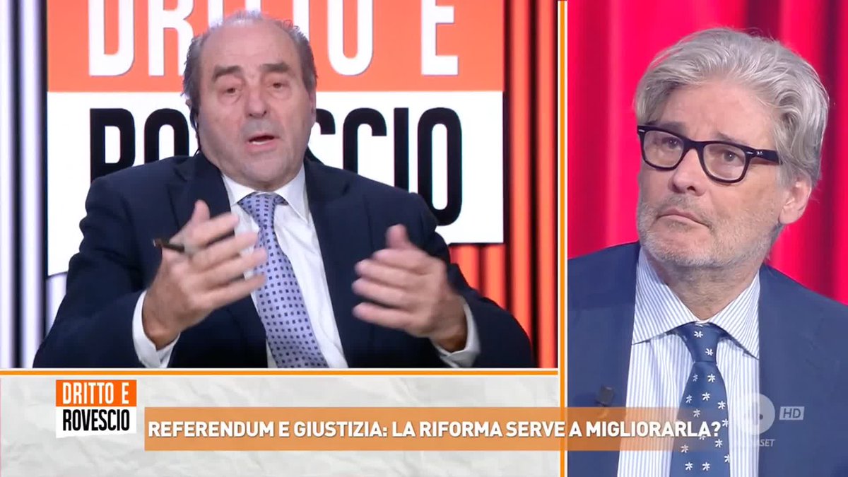 "Io mi sentirei più sereno con questa riforma, ecco perché voto SÌ" Antonio Di Pietro (ex magistrato) a #drittoerovescio sulla riforma della giustizia