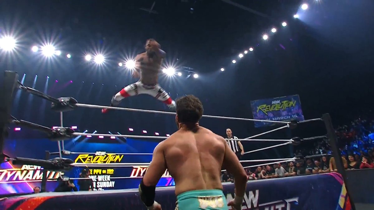 "The Jet" Kevin Knight ケビン・ナイト challenged AEW World Champion Maxwell Jacob Friedman™️ for the title in a hard hitting contest to KICK OFF Dynamite! Watch the #AEWDynamite replay RIGHT NOW on @SportsOnMAX!