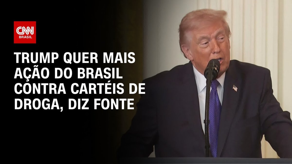 Trump quer mais ação do Brasil contra cartéis de droga; assista #CNNPrimeTime