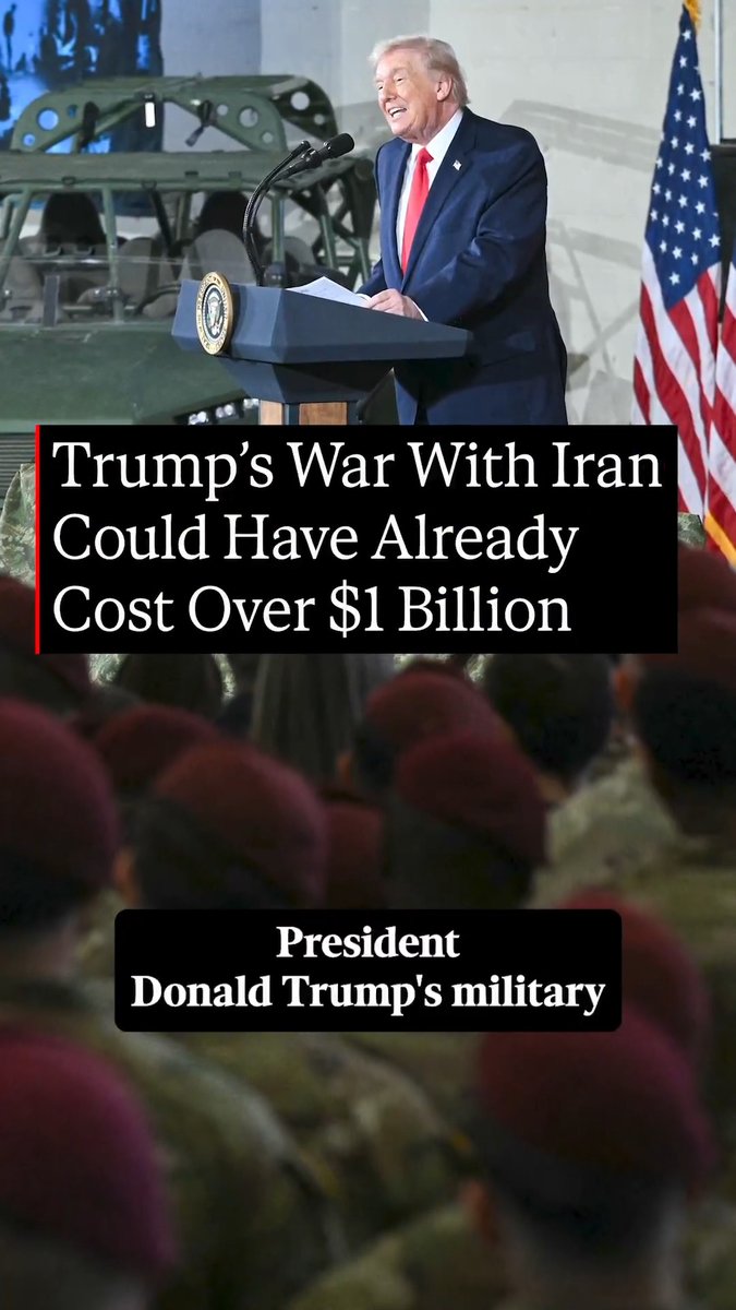 How Trump's war with Iran could have already cost more than $1 billion. Read more: