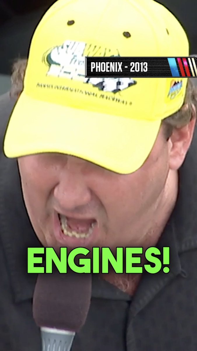 This command still echoes through the desert. Brian Baumgartner shook the Phoenix Raceway grandstands in 2013.🌵🏁