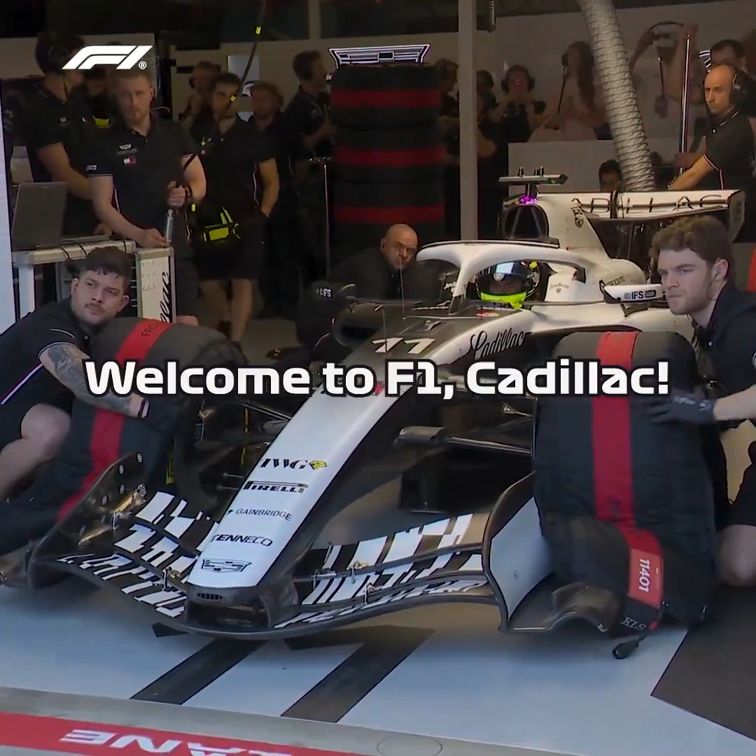 A new era. An eleventh team. 👀 Cadillac take to the track for the first time in an F1 race weekend 😏 #F1 #AusGP