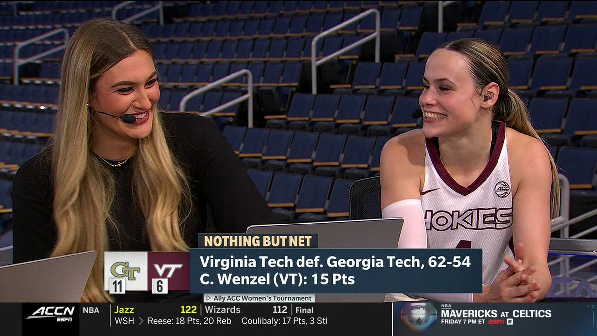 "She was so good and it let everybody else be great around her." Carleigh Wenzel on Virginia Tech Women's Basketball legend and former teammate Elizabeth Kitley 🥹