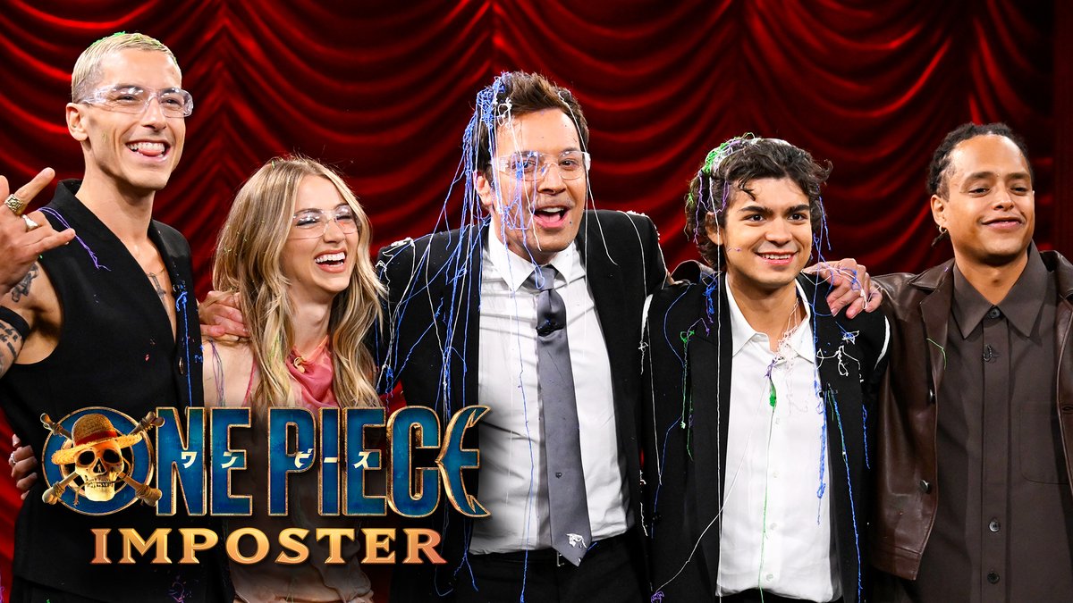 The cast of ONE PIECE(ワンピース) Netflix and Jimmy try to guess who the imposter is based on the secret word: Bad Bunny! Benito Antonio #FallonTonight #ONEPIECE