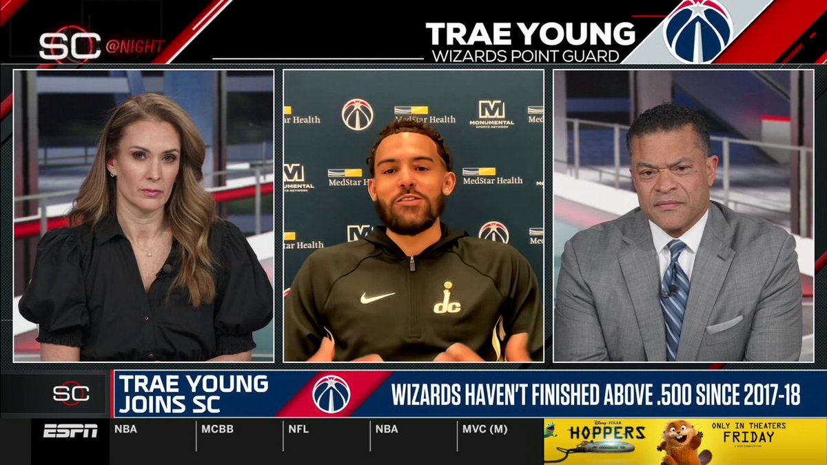 "Why was [Washington] the right fit for you now?" — Nicole Briscoe "I think it's gonna be better just me showing y'all than just telling y'all." — Trae Young 🔥