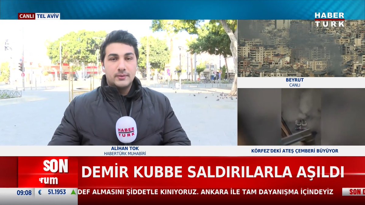 #SONDURUM - Habertürk ekibi İran'ın vurduğu İsrail'den aktarıyor. Tel Aviv'de gece boyu sirenler susmadı.