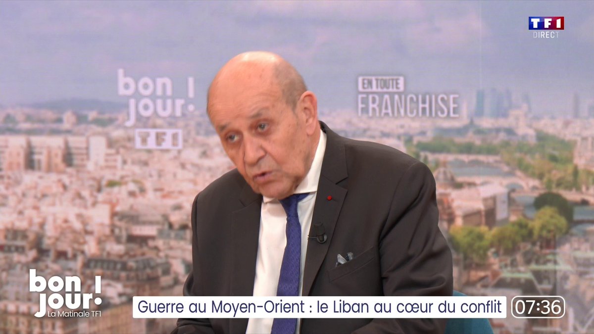 🗣️ "Le Hezbollah a joué la carte de l’Iran et pas celle du Liban, contraire à leur doctrine initiale : faire la résistance pour assurer l’intégrité territoriale du Liban" 💬 Jean-Yves Le Drian, représentant personnel du président de la République au Liban ▶️ Adrien Gindre