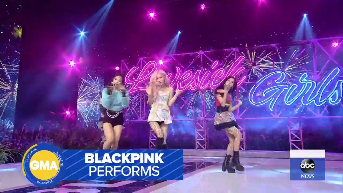 BLACKPINK on Good Morning America 2020.