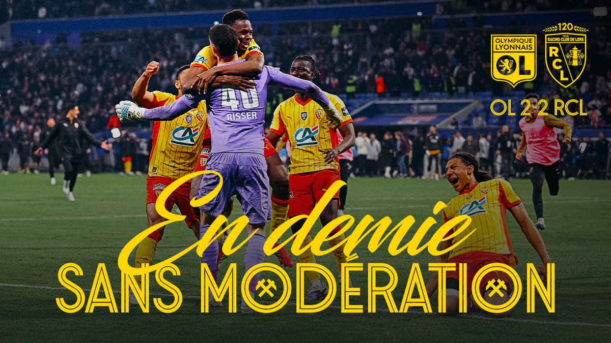 En demie, sans modération ❤️💛 #FiersDEtreLensois #OLRCL